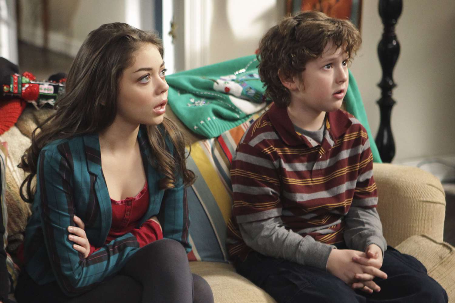 Modern Family star Nolan Gould remembers thinking his TV sister Sarah Hyland was 'old'