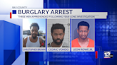 Three men arrested for burglaries of two Bay County businesses