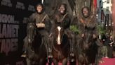 Apes ride into Hollywood for premiere of new film 'Kingdom of the Planet of the Apes'