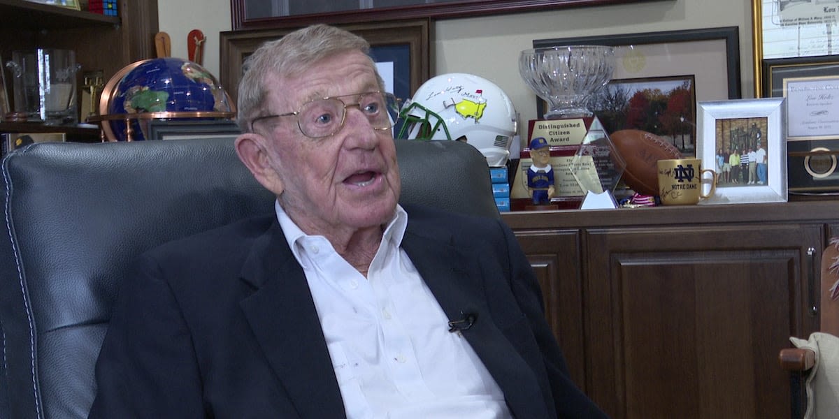 Catching up with former Notre Dame football coach Lou Holtz