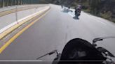 VIDEO: Captan terrible caída de motociclistas en autopista México-Cuernavaca