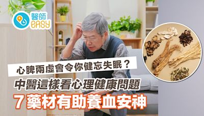 心脾兩虛會令你健忘失眠？中醫這樣看心理健康問題7藥材養血安神