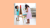 My kids can't stop playing with this double-sided art easel—it's actually a genius toy