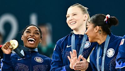 Simone Biles and Team USA win gold at women's gymnastics team final