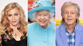 From Madonna to the Beatles, A Look Back at Queen Elizabeth II's Most Memorable Music Meetings