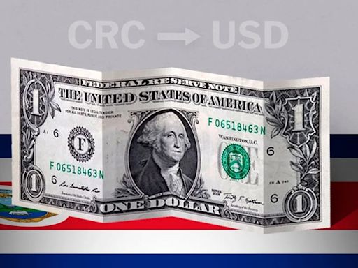 Valor de cierre del dólar en Costa Rica este 18 de julio de USD a CRC