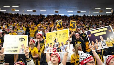 How many fans turned out for Iowa WBB, MBB games in 2023-24