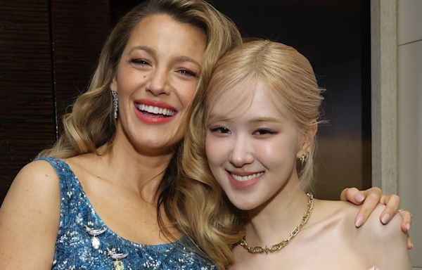 Rosé Wore a Coquettish Pink Minidress Alongside Blake Lively at Tiffany & Co.’s Titan Collection Launch