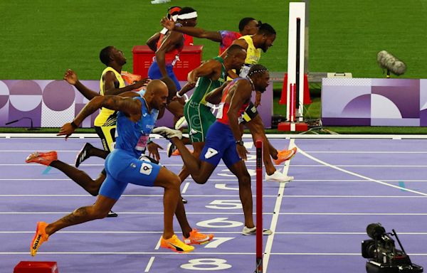 Noah Lyles wins gold in 100 meters at Paris Olympics to become fastest man in the world