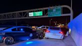 FHP: DUI driver in Tesla hits concrete wall, nearly crashes with cars on Howard Frankland Bridge