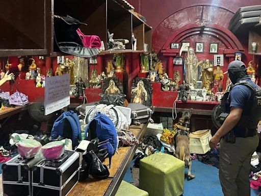 Aseguran narcovivienda con altar de la Santa Muerte en Michoacán; hay dos detenidos