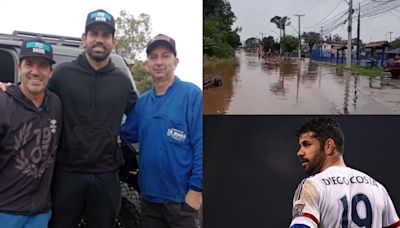 Diego Costa is a hero! Ex-Chelsea star uses his jeep to help rescue 100 people from devastating floods in Brazil as he springs into action on his way home from Gremio training session | Goal.com Uganda