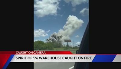 Fireworks Warehouse Fire in Boonville Caught on Camera