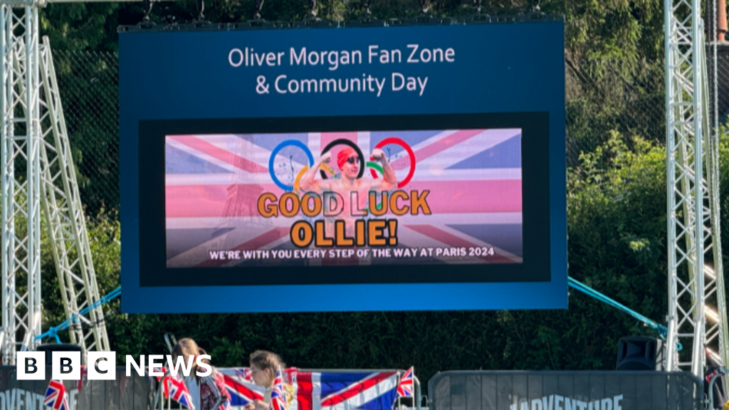 Bishops Castle fans cheer on Olympic hopeful Ollie Morgan