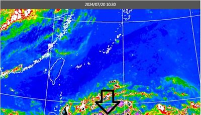 鄭明典貼一圖揭「準颱風」近中心對流爆發：增強的徵兆！