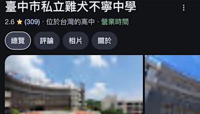 Google地圖「改校名之亂」 中市教育局助校修正