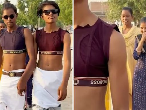 Viral video: Boys wearing shorts as t-shirts roam on streets, people on the internet can't stop laughing