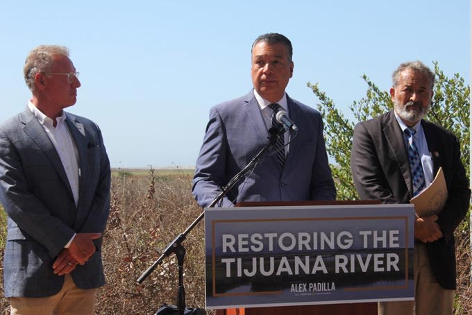 California U.S. Senator Alex Padilla Announces Efforts to Address Tijuana River Pollution Crisis