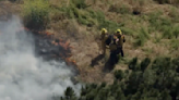 Brush fire prompts temporary closure of SR-170 in North Hollywood