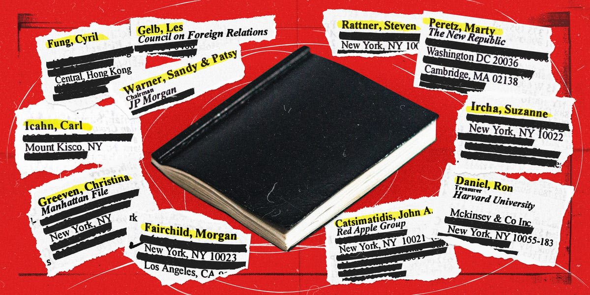 Jeffrey Epstein's 'little black book' is now for sale