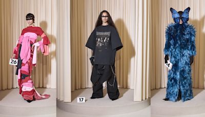 Demna Zeroes in on Cristóbal Signatures for Balenciaga Haute Couture Fall 2024