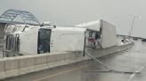 In Duluth, it was windy enough on Tuesday to flip a FedEx truck traveling on the Bong Bridge