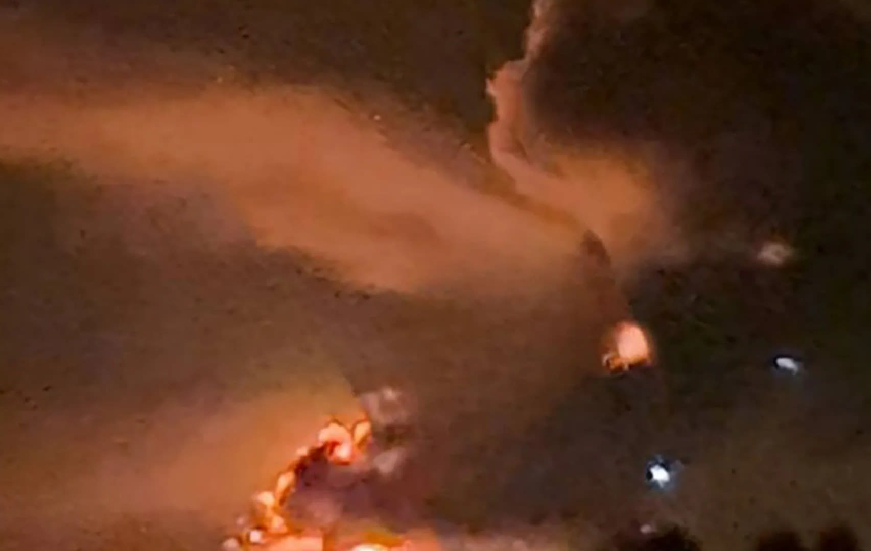 Huge explosions rip through Russian air base as Ukraine launches 10 missiles