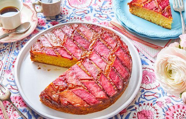 It's Rhubarb Season! Celebrate with This Stunning Upside-Down Cake