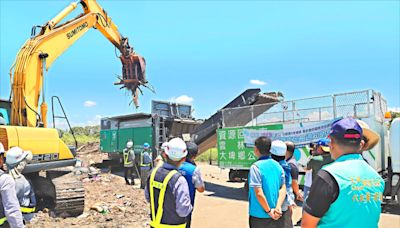 《雲林》雲縣災後清出百噸家具 破碎機助去化