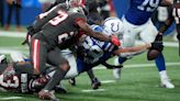 Jonathan Taylor scores twice to help the Colts overpower Buccaneers run defense for 27-20 win