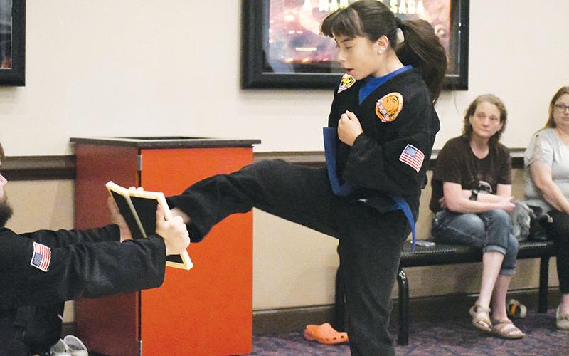 Hapkido students show off their talents