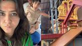 Ekta Kapoor Seeks Blessings At Sri Durga Parameshwari Temple With Son Ravie