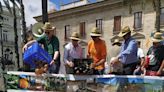 Cientos de agricultores y tractores de AVA y COAG reclaman en Valencia medidas urgentes al Gobierno