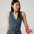 Levi s 女款 深V復古丹寧牛仔背心