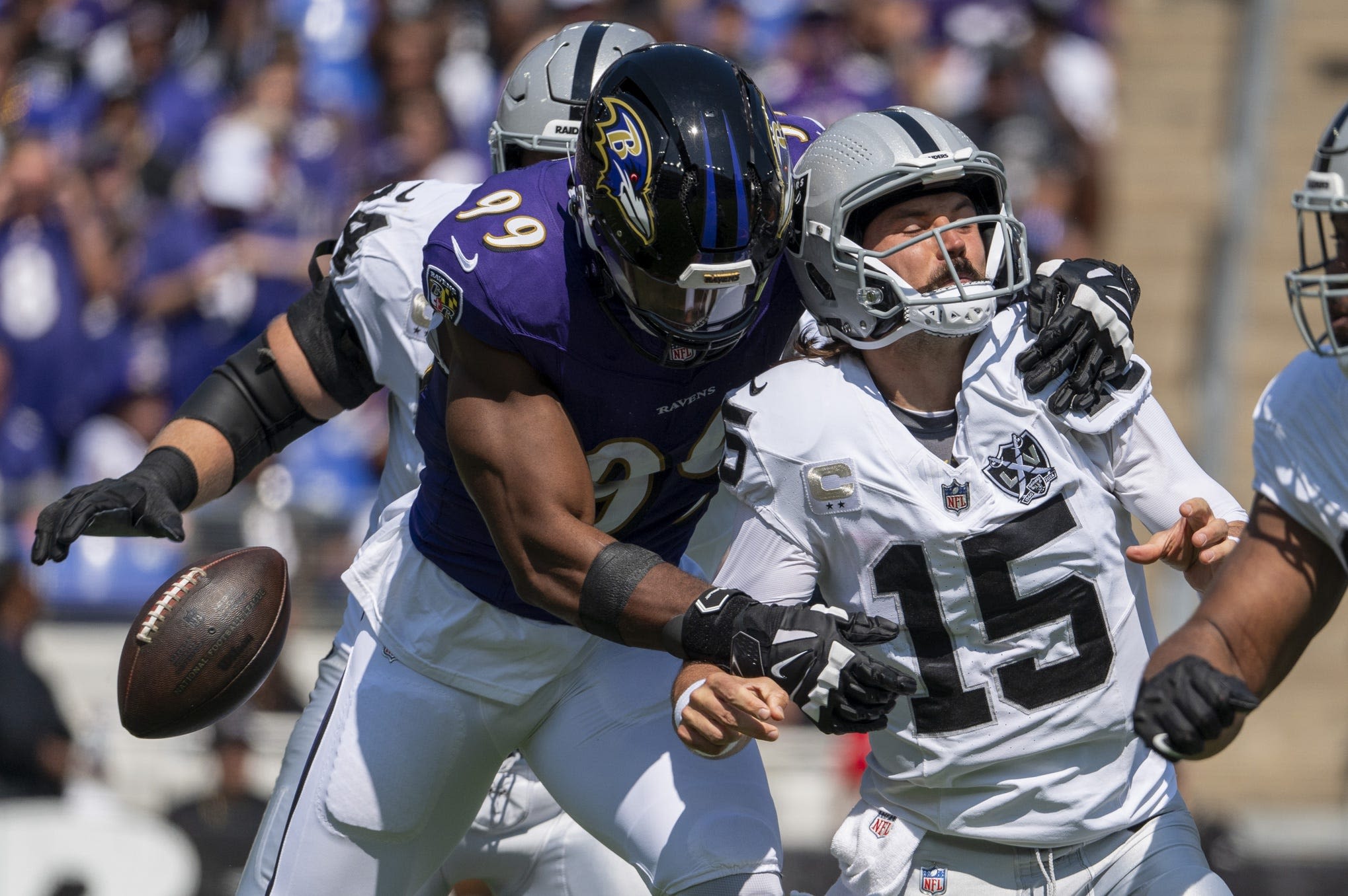 Ravens vs. Raiders: Sights and sounds from the first half at M&T Bank Stadium