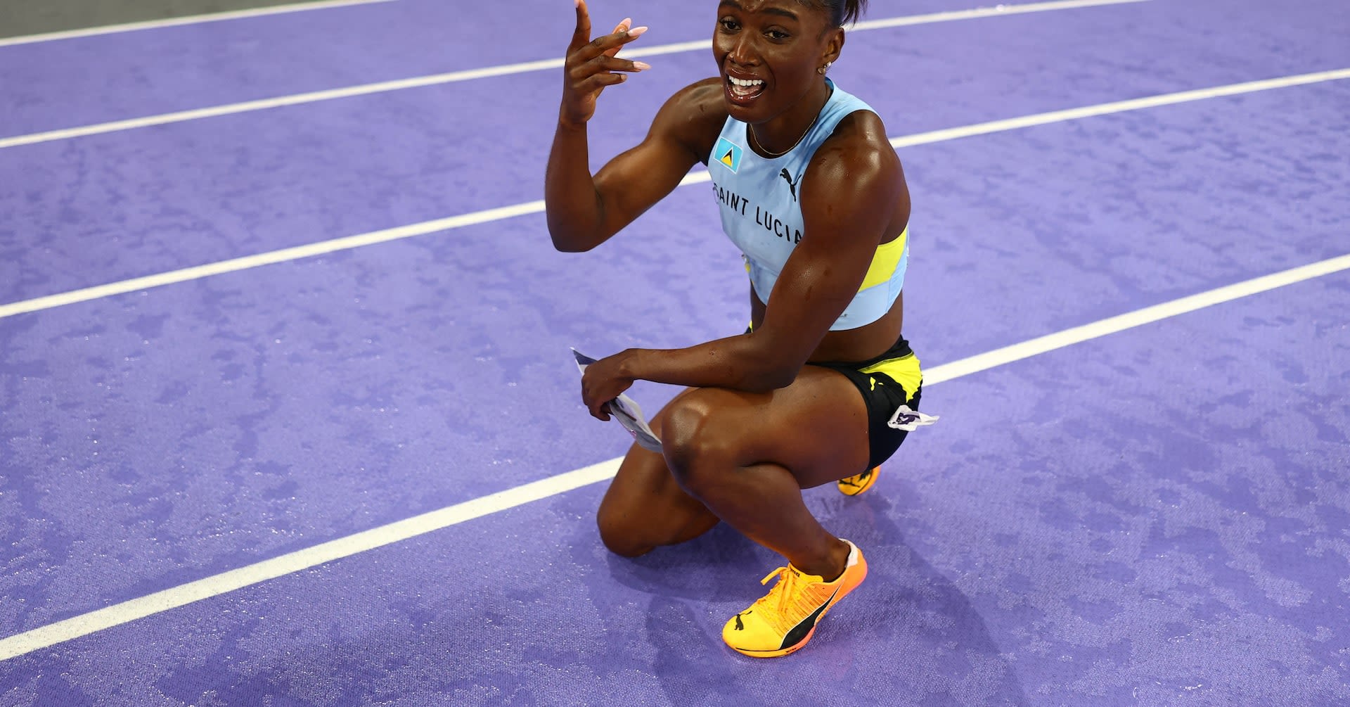 Athletics: Where's Saint Lucia? Alfred puts her country on the map