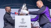 ...fans surprised with incredible live performance of iconic UEFA Champions League anthem as FedEx deliver the trophy to London ahead of huge Borussia Dortmund vs Real Madrid final at Wembley...