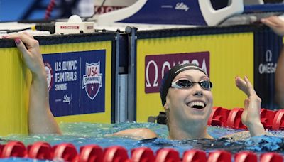 Gretchen Walsh follows world record with 1st Olympic berth; Carson Foster wins 400 IM - Indianapolis Business Journal