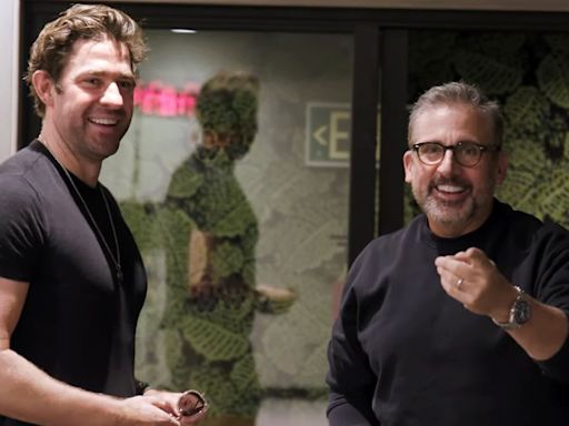 “The Office” Reunion! Steve Carell and John Krasinski Are Together Again in Video Filming New Movie “IF”