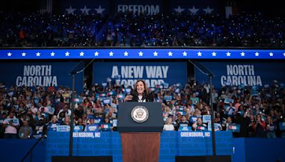 Enthusiasm greets VP Kamala Harris in a post-debate North Carolina campaign trip