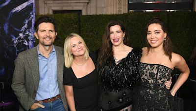 “Parks and Recreation” reunion takes over “Agatha All Along” premiere with Amy Poehler, Kathryn Hahn, Aubrey Plaza, and Adam Scott