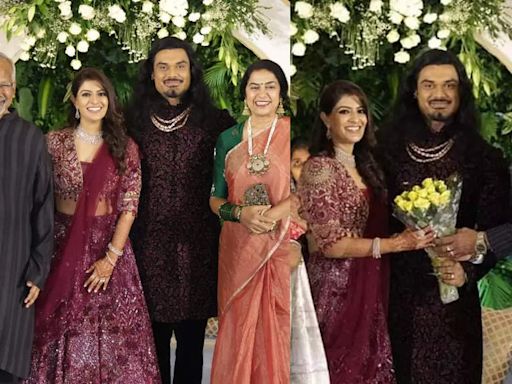 ...Nandamuri Balakrishna, Kichcha Sudeep, and several stars from across the industries grace Varalaxmi Sarathkumar's wedding reception, In pics | Tamil Movie News - Times of India