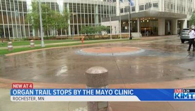 Organ Trail makes a stop in Rochester to visit Mayo Clinic