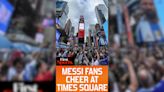 Messi Fandom Reaches America, Times Square Flooded With Fans