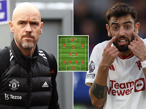 Man United's starting XI v Arsenal predicted after Ten Hag's side are given major injury boost