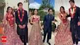 Newlyweds Sidhartha Mallya and Jasmine look regal in traditional attires during their Hindu wedding | - Times of India