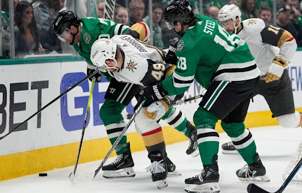 Stars first to hold serve at home, beat Knights 3-2 in Game 5 for series lead in NHL playoffs