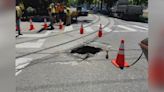 Sinkhole suspends Streetcar service in Northwest Portland