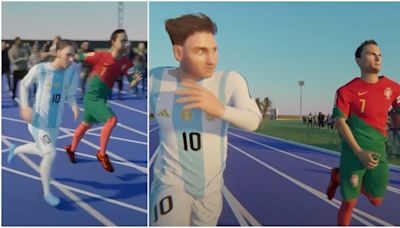 Fascinating video calculates how a 100m race between Leo Messi & Cristiano Ronaldo would go down