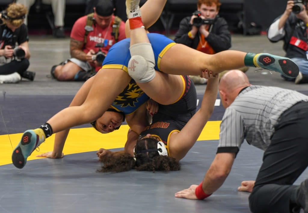 2024 Fargo girls wrestling: Avon Lake’s Rejan Al-Hashash survives scare, advances to Day 2